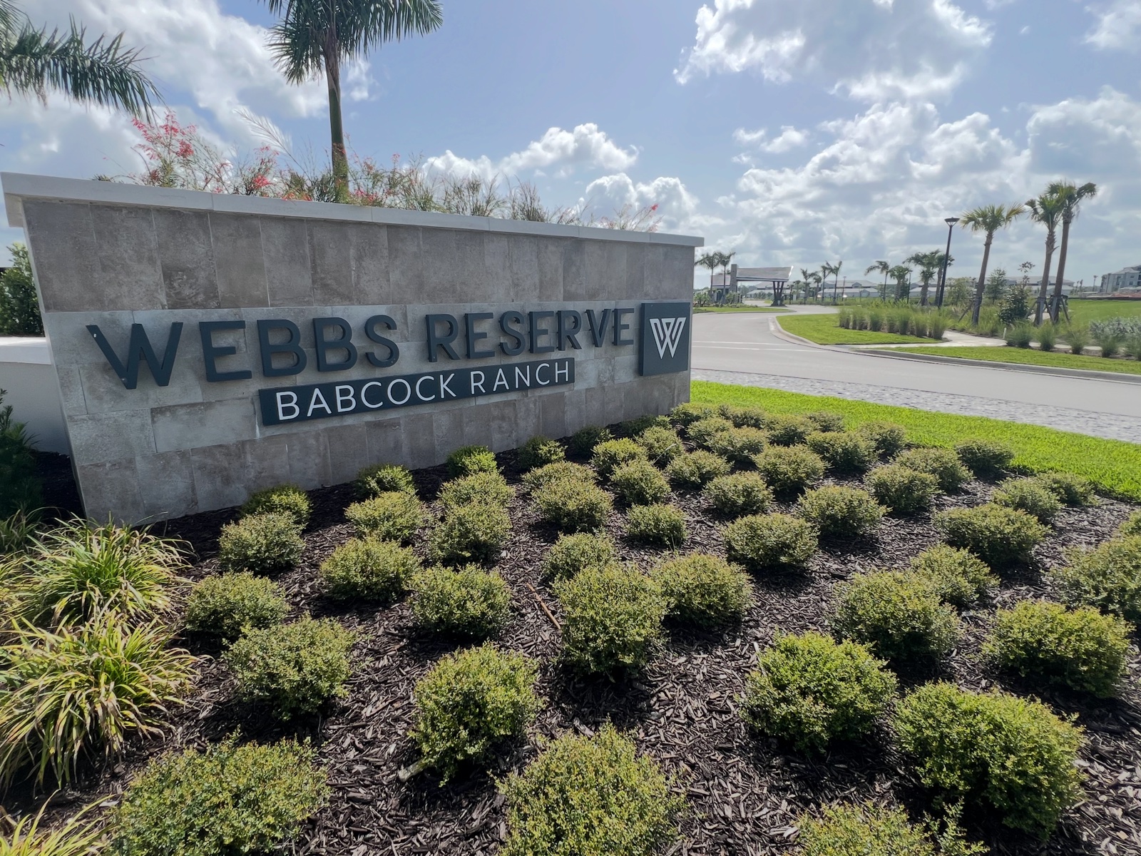 Webb's Reserve monument — Lennar at Babcock Ranch