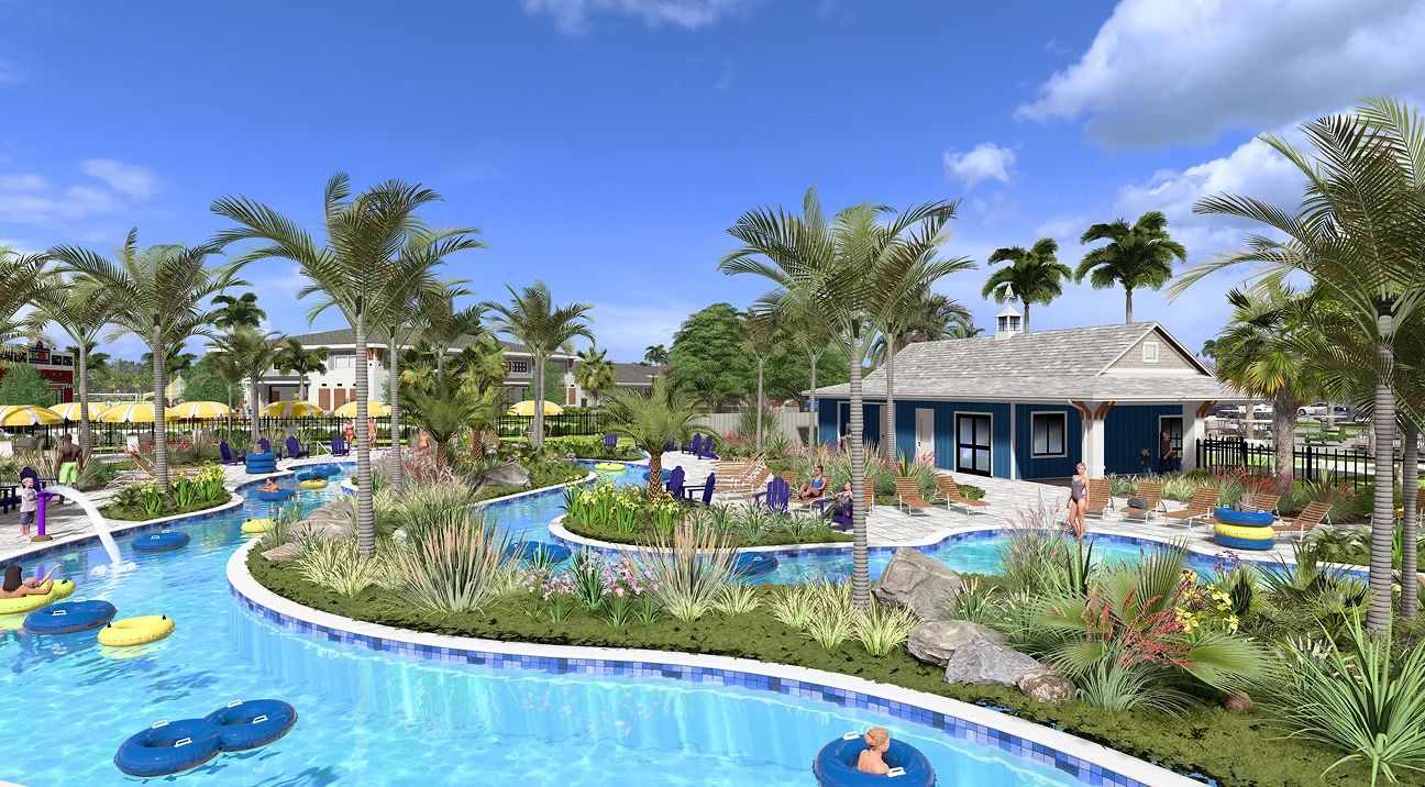 Tucker's Cove lazy river — resort amenity at Babcock Ranch
